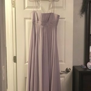 David’s bridal lavender bridesmaid dress